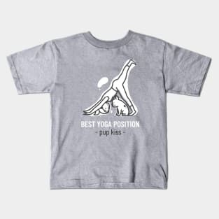 Best yoga position Kids T-Shirt